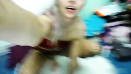 Мастурбация анала огромным длинным толстым членом с Raisawetsx