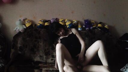 Домашнее порно: Егорова Настя в позе наездницы