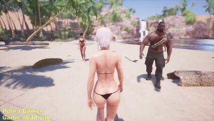 Отрывок из порно игры Wild Life: Секс с минотавром